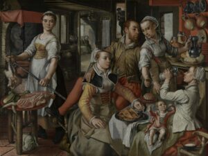 Joachim Beuckelaer, Brothel Scene, 1563 Oil on panel, 51.5 x 68.8 in Royal Museum of Fine Arts Antwerp