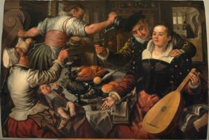 Joachim Beuckelaer, Kitchen Scene With Concert, 1569 Oil on panel, 44 x 62.7 in Unidentified location