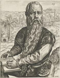 Johannes Wierix, Johannes Wierix, Portrait of Jan Cornelisz Vermeyen, 1572 Engraving Rijksmuseum, Amsterdam