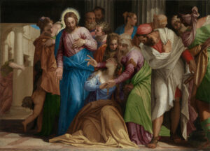 Paolo Veronese, The Conversion of Mary Magdalene, circa 1548 Oil on canvas, 46.2 x 64.3 in National Gallery, London