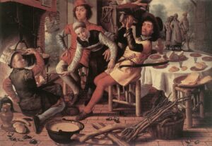 Pieter Aertsen, Peasants by the Hearth, 1560 Oil on panel, 56 x 77.9 in Museum Mayer van den Bergh, Antwerp