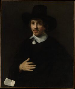 Willem Drost, Portrait of a Man, 1653 or 1655 Oil on canvas, 34 1/8 x 28 1/2 in Metropolitan Museum of Art, New York