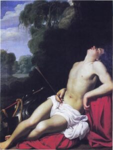 Carlo Saraceni, Saint Sebastian, circa 1610-16 Oil on canvas Prague Castle, Czech Republic