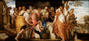 Paolo Veronese, The Anointment of David, circa 1555 Oil on canvas, 68.1 x 11.9 ft Kunsthistorisches Museum, Vienna