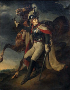 Théodore Géricault, The Wounded Cuirassier, 1814 Oil on canvas, 11.7 ft x 115.7 in Louvre Museum, Paris