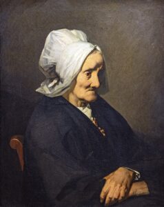 Jean-Francois Millet, Portrait of the widow Roumy, 1842 Oil on canvas, 28.7 x 23.6 in Musée Thomas-Henry, Cherbourg-en-Cotentin, France