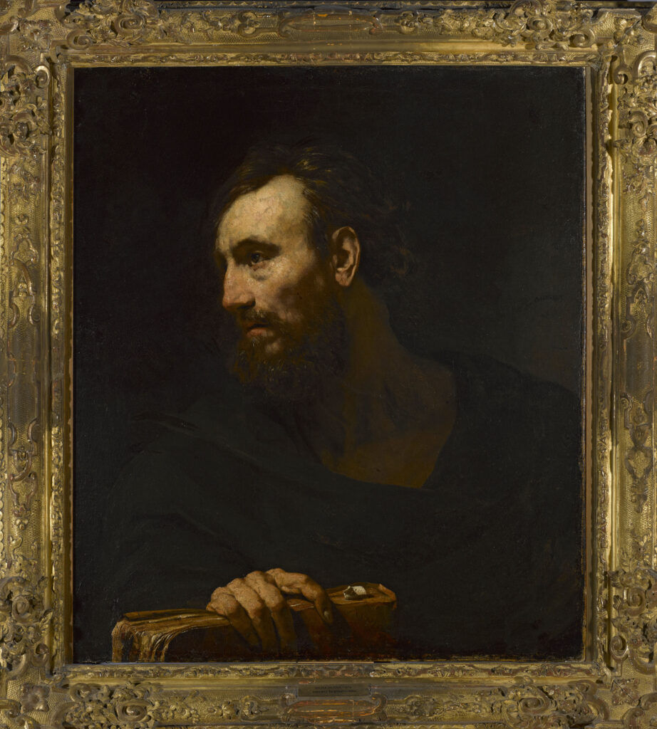 Willem Drost, Old man with a Book, between 1654 and 1659 Edit this at Oil on canvas, 33.8 x 29.1 in National Museum in Warsaw