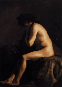 Paulus Bor, Bacchus, 1630-35 Oil on canvas, 58.7 x 41.7 in Muzeum Narodowe, Poznan