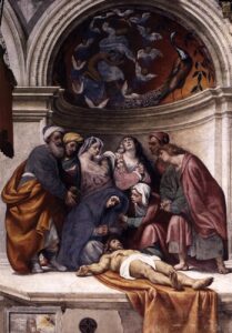 Pordenone, Lamentation, 1522 Fresco Cremona Cathedral