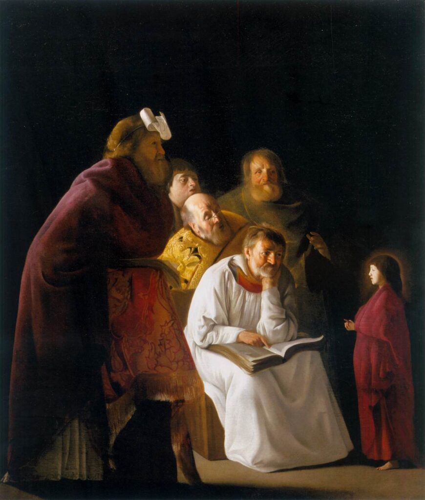 Paulus Bor, Jesus among the Doctors, 1630-35 Oil on canvas, 45.3 x 38.2 in Centraal Museum, Utrecht