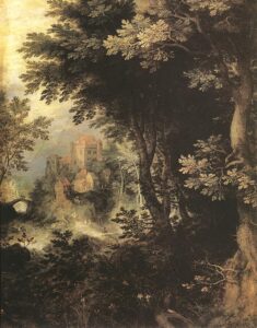 Gillis van Coninxloo, Landscape Oil on copper, 9.4 x 7.5 in Museo del Prado, Madrid