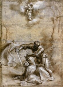 Pordenone, The Martyrdom of St Peter, 1526-28 Drawing Galleria degli Uffizi, Florence