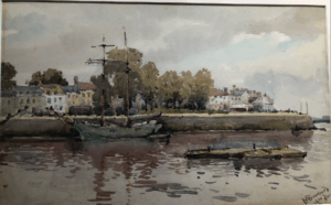 Pierre Bonnard, Boat at High Tide, St. Valery-sur-Somme, 1910 Oil on canvas Private collection