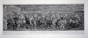 William Blake, The Canterbury Pilgrims, c 1810-1820 Etching and engraving, 13.9 x 37 in British Museum, London