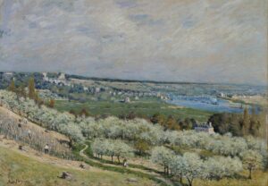 Alfred Sisley, The Terrace at Saint-Germain, Spring, 1875 Oil on canvas, 28.9 x 39.2 in Walters Art Museum, Baltimore