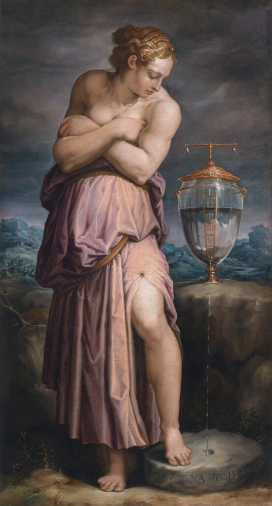 Giorgio Vasari, Allegory of Patience, 1552 Oil on canvas, 77.9 x 42.8 in National Gallery, London