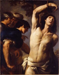 Domenico Antonio Vaccaro, Martyrdom of St Sebastian, c 1640 Oil on canvas, 50.9 x 39.9 in Private collection