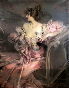 Giovanni Boldini, Portrait of Madame Marthe de Florian, 1898 Oil on canvas, 57.8 x 44 in Private collection