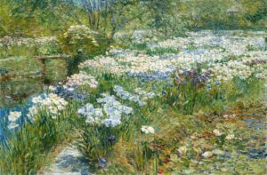 Childe Hassam, The Water Garden, 1909 Oil on canvas, 24 x 35.9 in Metropolitan Museum of Art, New York