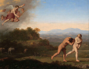 Cornelis van Poelenburgh, The Expulsion from Paradise, c 1646-1667 Oil on panel, 11.8 x 14.9 in Rijksmuseum, Amsterdam
