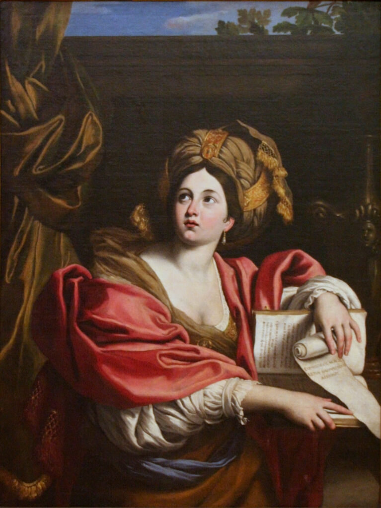 Domenichino, Cumaean Sibyl, 1622 Oil on canvas, 54.3 × 40.6 in Capitoline Museums, Rome