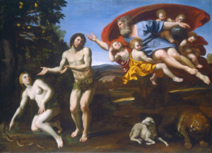 Domenichino, The Rebuke of Adam and Eve, 1626 Oil on canvas, 48 x 67 3/4 in National Gallery of Art, Washington DC