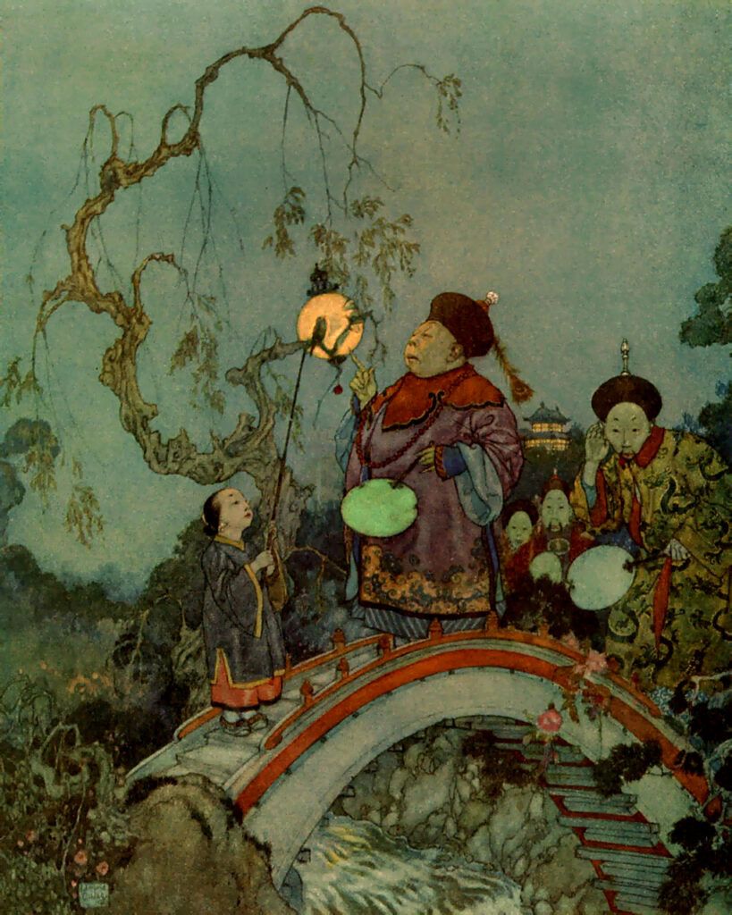 Edmond Dulac, Illustration for Hans Christian Andersen's "The Nightingale"