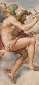 Francesco Salviati, Time as Occasion, 1543 - 1545 Fresco, 10.82 x 5.51 in Palazzo Vecchio Museum, Florence