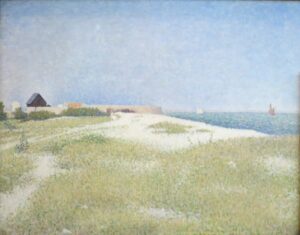 Georges Seurat, View of Fort Samson, 1885 Oil on canvas, 25.5 x 32 in Hermitage Museum, St Petersburg