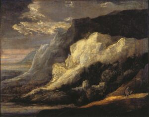 Hercules Seghers, Rocky Landscape, 17th century Oil on canvas, 23.2 x 29.5 in Eva Klabin House Museum, Rio de Janeiro