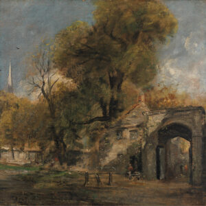 John Constable, Harnham Gate, Salisbury, between 1820 and 1821 Oil on canvas, 20 x 20 in Yale Center for British Art