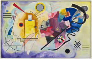 Wassily Wassilyevich Kandinsky, Yellow-Red-Blue, 1925 Oil on canvas, 50.3 x 79.3 in National Museum of Modern Art, Paris