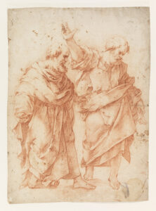 Luca Giordano, Two Apostles, before 1705 Red chalk on cream laid paper Cooper Hewitt, Smithsonian Design Museum, New York
