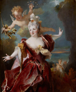 Nicolas de Largillière, Marie-Anne de Châteauneuf, called Mlle Duclos, in the role of Ariadne, 1710s Oil on canvas, 25.5 x 21 in Condé Museum, Chantilly, France