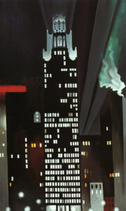 Georgia O'Keeffe, Radiator Building – Night, New York, 1927 Oil on canvas, 47.9 x 30 in The Phillips Collection, Washington DC