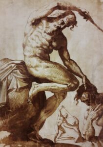 Francesco Salviati, Abraham's Sacrifice, c 1545 Ink and wash on paper, 15.6 x 11 in National Museum in Warsaw