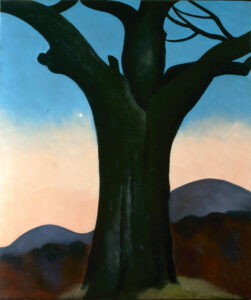 Georgia O'Keeffe, The Chestnut Tree, 1924 Oil on canvas, 36 x 30 1/8 inches Private Collection