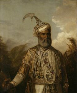 Tilly Kettle, Muhammad Ali Khan, the Nawab of Arcot Oil on canvas, 42.9 x 35 in Norfolk Museums Collections, Norwich, UK