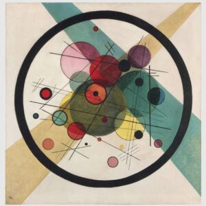 Wassily Wassilyevich Kandinsky, Circles in a Circle, 1923 Oil on canvas, 38.8 x 37.6 in Philadelphia Art Museum