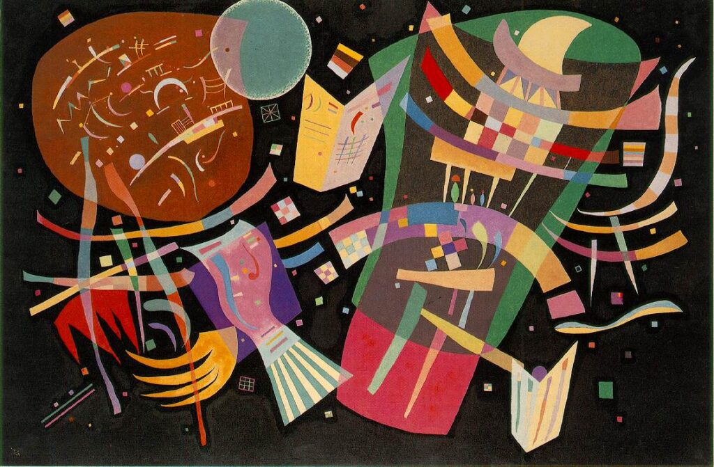 Wassily Wassilyevich Kandinsky, Composition X, 1939 Oil on canvas, 51.1 x 76.7 in Kunstsammlung Nordrhein-Westfalen, Düsseldorf
