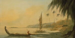 William Hodges, View from Point Venus, Island of Tahiti, late 1770s Oil on canvas, 9.45 x 18.5 in Royal Museums Greenwich