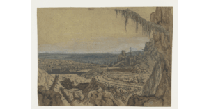 Hercules Seghers, Distant View with a Road and Mossy Branches, c 1622 - 1625 Line etching, 5.5 x 7.5 in Rijksmuseum, Amsterdam