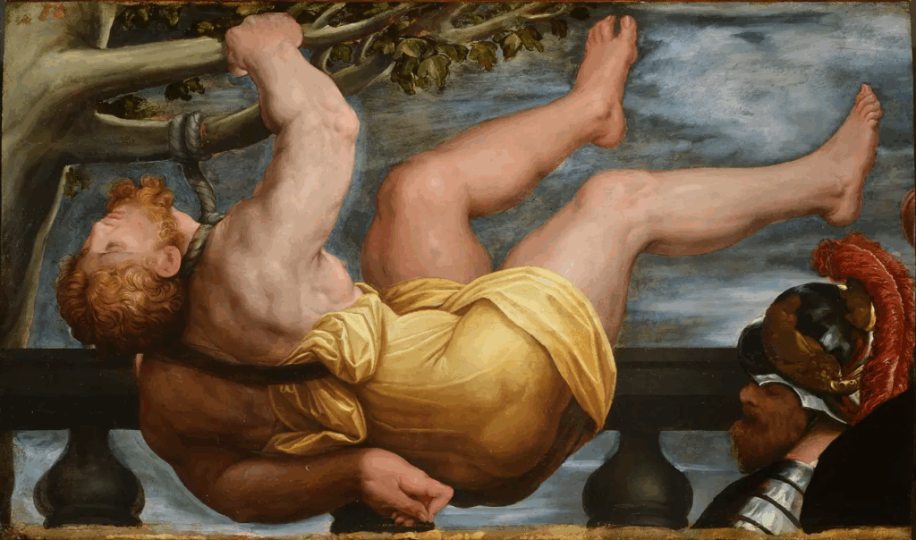 Giorgio Vasari, Suicide of Judas, 1542 Oil on canvas Casa Vasari Museum, Arezzo