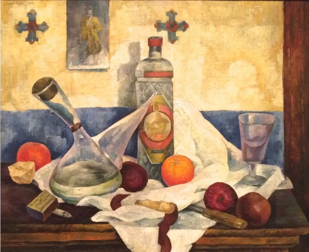 Diego Rivera, Spanish Still Life, 1918 Oil on canvas, 21.25 × 25.6 in Diego Rivera's Art House-Museum ,Guanajuato, Mexico