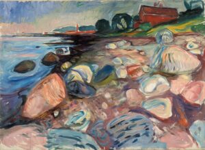 Edvard Munch, Beach, 1904 Oil on canvas, 31.8 x 43.1 in Munch Museum, Oslo