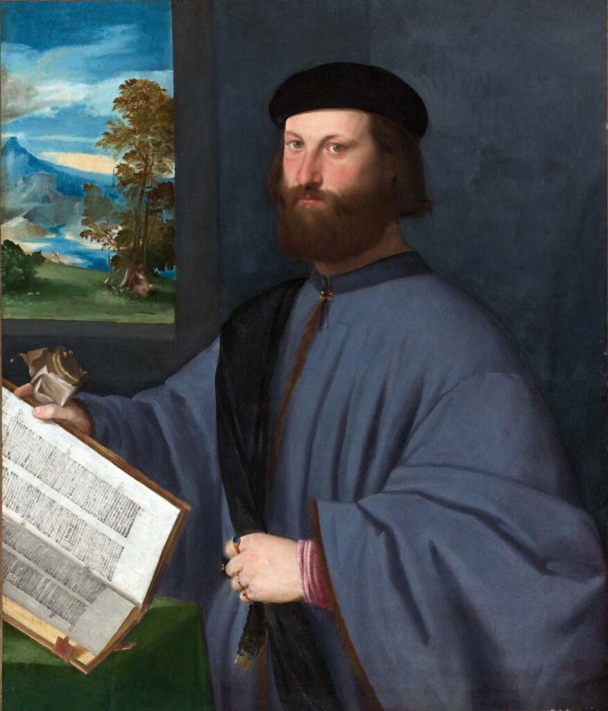 Bonifazio Veronese, Portrait of a Gentleman, 1520s Oil on canvas, 38.5 × 32.6 in Unidentified location