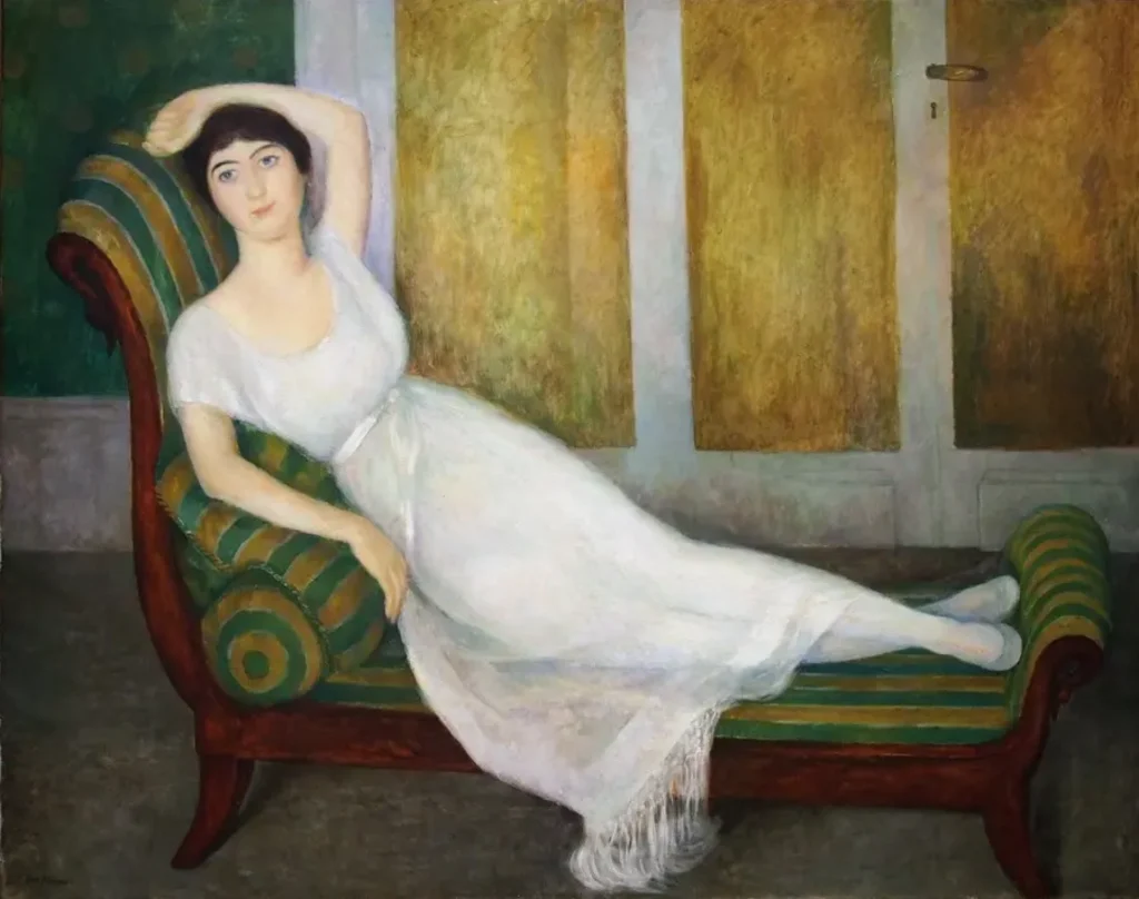Diego Rivera, Portrait of Anguelina Beloff, 1918. Oil on canvas, 45.7 × 58.3 in Museo Dolores Olmedo, Mexico City