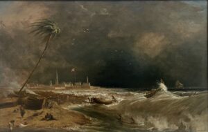 William Daniell, Madras, or Fort St. George, in the Bay of Bengal — A Squall Passing Off, 1833 Oil on canvas, 27 x 42 in Yale Center for British Art, New Haven, Connecticut