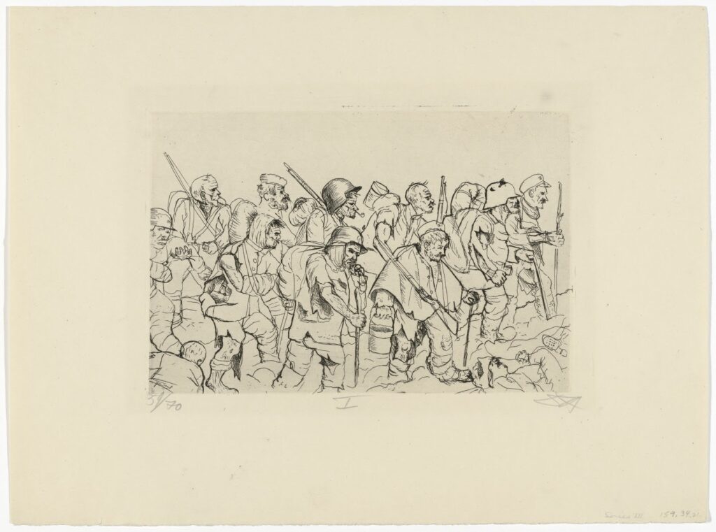 Otto Dix, Engraving from "The War," 1924