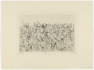 Otto Dix, Engraving from "The War," 1924
